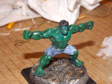 Painted Handful of Heroes Hulk by Secondwind