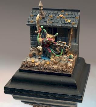 Skaven Warlock Engineer mini-diorama by Omega2oo5