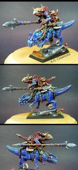 Lizardman Champion Outrider by allgamercreations