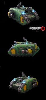 Space Marines Landraider by SavageDPainting