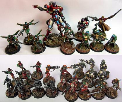 Infinity Qapu khalki force with generic haqqislamites by Gtsoul