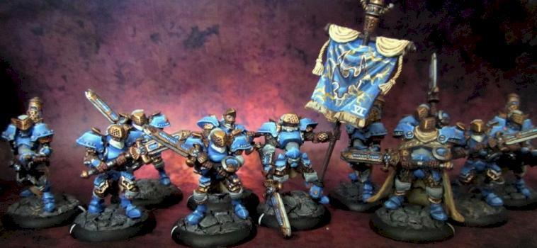 Cygnar stormblades squad by Gtsoul