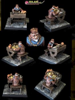 Scribe of Westeros at Writing Desk by belminiart