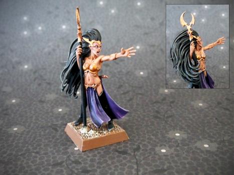 Dark Elf Sorceress by barjed