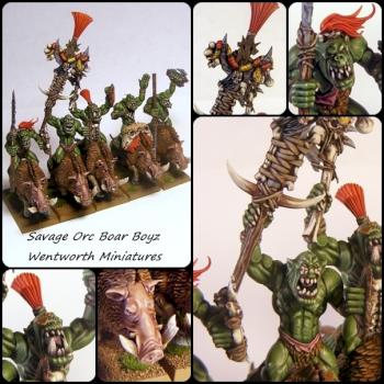 Savage Orc Boar Boyz by Wentworth Miniatures