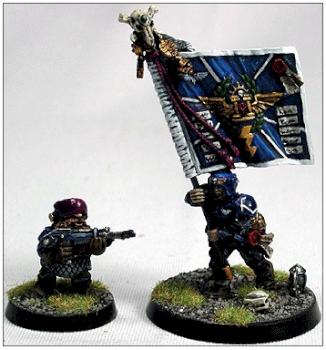 Imperial Guard standard + SQUAT by Darkfang74