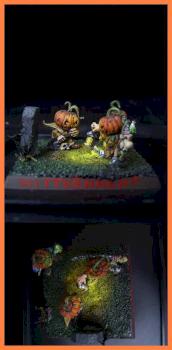Pumpkins at midnight by Serafin