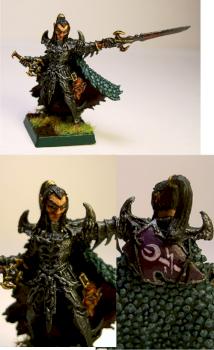 Avatars of War Dark Elf Lord without Helmet by Singaliel