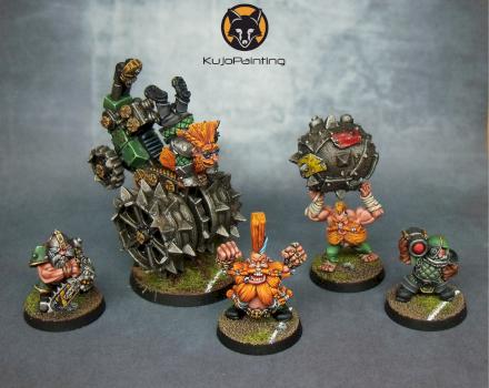 Bloodbowl Dwarf Star Players by KujoPainting