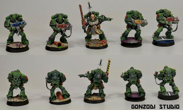 Dark Angels Tactical Squad by Gonzodi