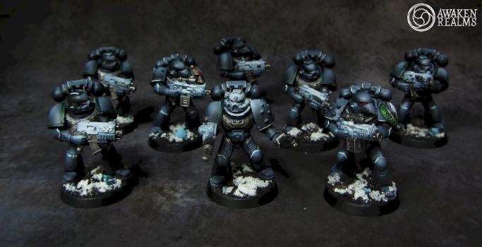 Space Marines Raven Guard Tactical Squad by Awaken Realms