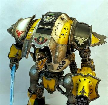 Castigator Knight Titan, House Hawkshroud by TheHappyHalfling