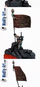 Space Marine Standard Bearer 'Tempestus Ultima' by MadFlyArtStudio