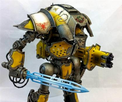 Castigator Knight Titan, House Hawkshroud by TheHappyHalfling