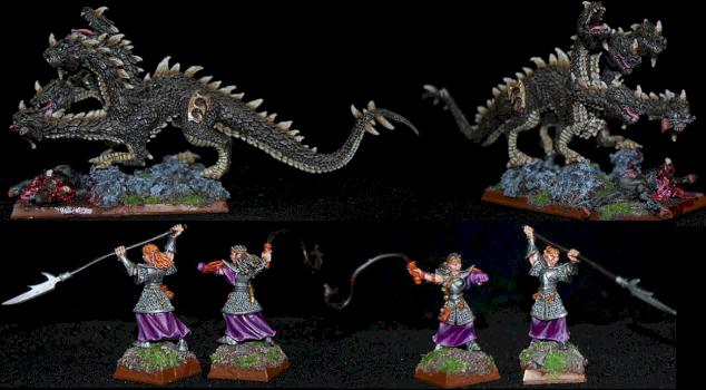 Dark elf Hydra - reaper mini by capopik