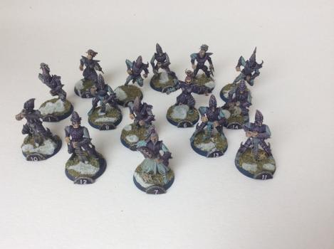 Blood bowl dark elves team converted by tyyler