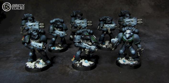 Space Marines Raven Guard Tactical Squad by Awaken Realms