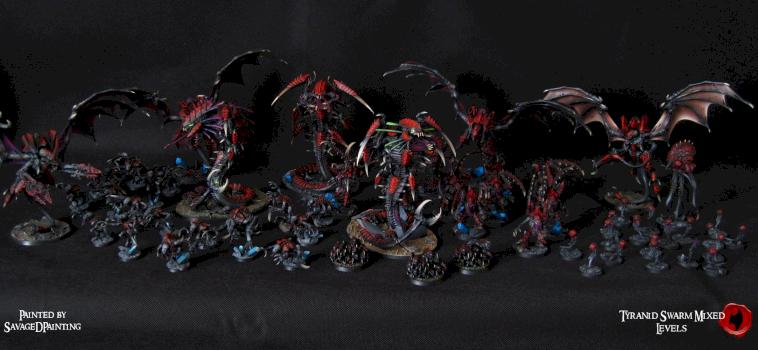 Tyranid Swarm by SavageDPainting