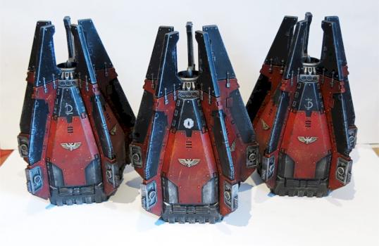 Flesh Tearers Drop Pods by Yellow Spacemarine