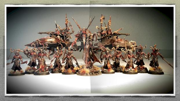Dark Eldar Scarlet Epicureans by Omkara