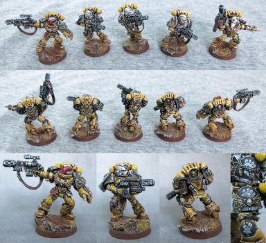 Imperial Fists Sternguard Veterans by Yellow Spacemarine