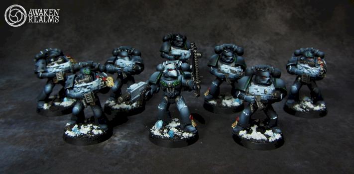 Space Marines Raven Guard Tactical Squad by Awaken Realms