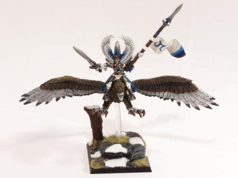 High Elf Noble With Eagle by schimmelpilz