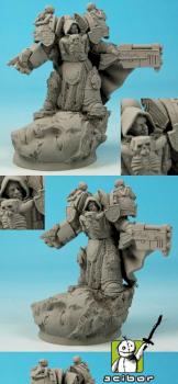 28mm / 30mm SF Templar Knight conversion / sculpture by Scibor
