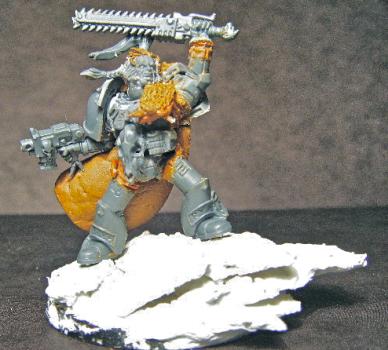 Rangar Blackmane Space wolf Conversion WIP by lilizzyloser2008