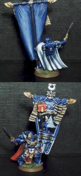 Ultramarines Chapter Banner Bearer by Father Ted