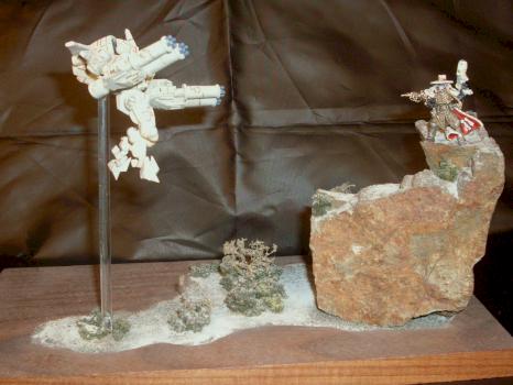 'Prepare to be clensed!' Inquisitor vs Tau XV9 Battlesuit by Tinman397