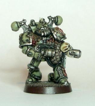 Plague Marine with Meltagun by jonskichov