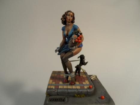 pin up perrito negro/black doggie by Jota