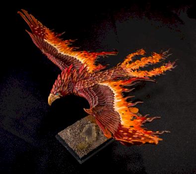 High Elf - Flamespyre Phoenix by KristiW