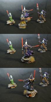 Warhammer 40K Eldar Farseer and Warlocks by 666MalloryKnox