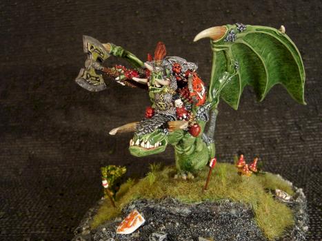 Orc Boss on Wyvern by Rawenwulf