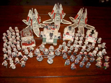 Warhammer 40K Blood Angels Space Marine Army by konas14