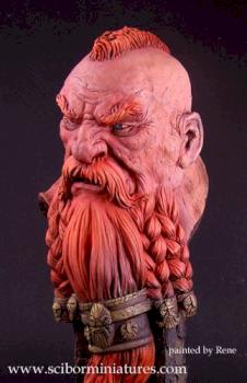 Baldur Warrior Dwarf BUST by rene