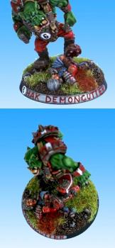 Hak Demoncutter, Orc Blood Bowl player by Maneu