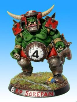 Rip Sorepain, Orc Blood Bowl player by Maneu