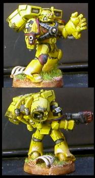 Imperial Fist Assault Squad Sergeant by mwbard