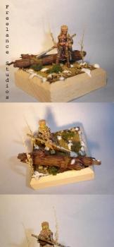 Freebooter Mercenarie Huntress (close up with Base Nr. 1)...... by Hellbreed