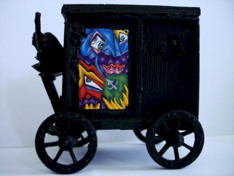 Paint on Plague Cart by Piter cartman