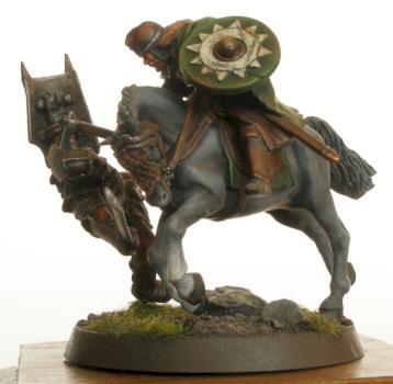 Lord of the Rings, Rohan rider vs. Uruk-hai, conversion by pionag