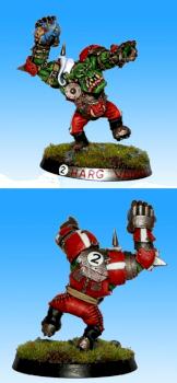 Harg Vainkill, Orc Blood Bowl player by Maneu