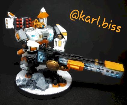 Tau empire xv88 broadside battlesuit by Bouboufreak
