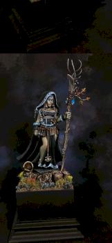 Goddess of Magic (Reaper frost giant queen, with conversions) by miniking