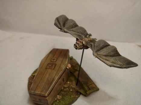 vampire bat and coffin by majorsmith