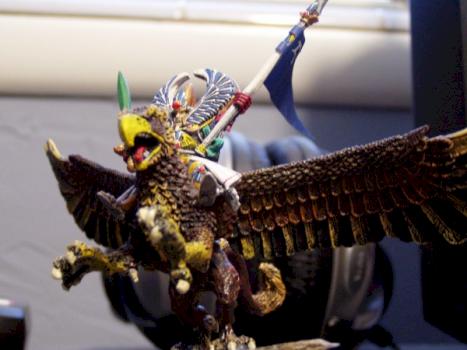 Warhammer Fantasy Highelf Hero on Griffon by brentc1
