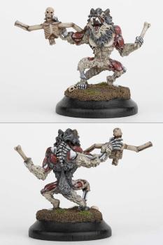 Zombie Werewolf with Victim by Senn
